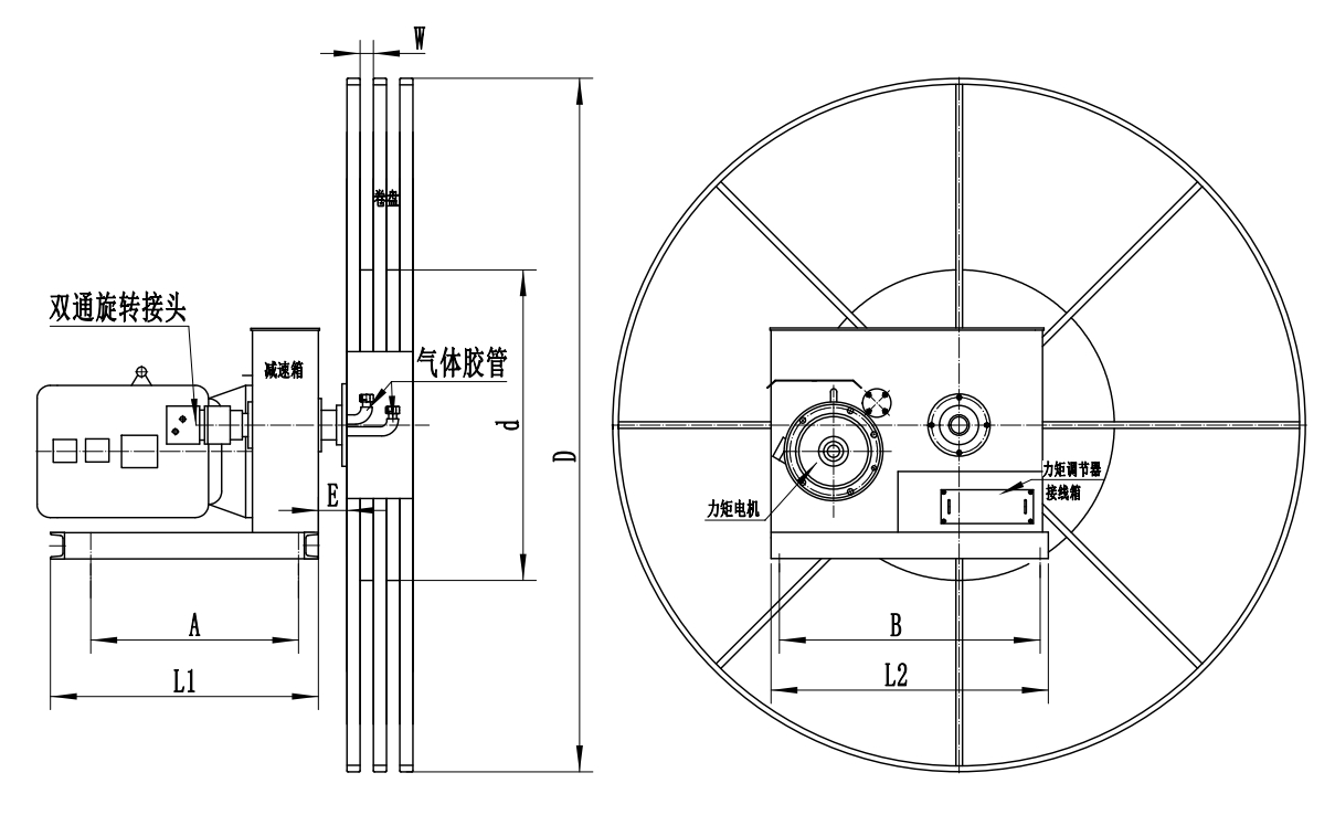 LJ Stall-Torque Motor-Driven Air Hose Reel